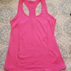 Hot pink, breathable, racerback excersize tank